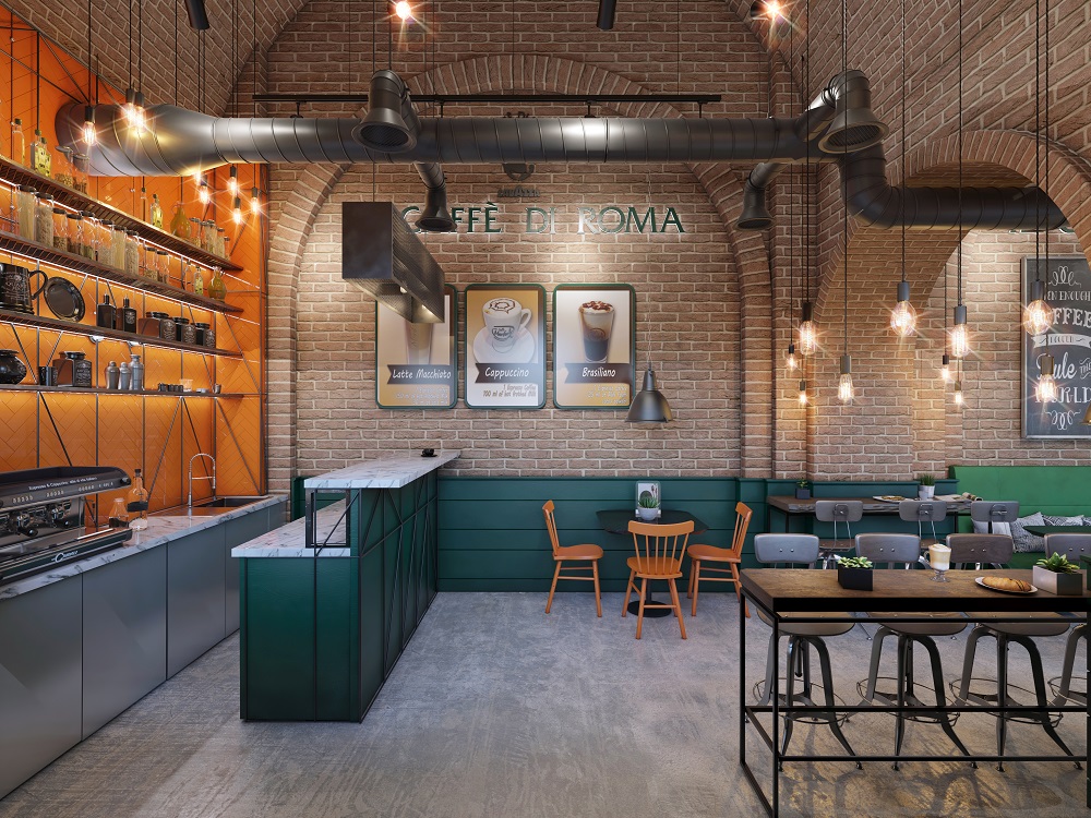Cafe di roma_interior_option_Brick_view05