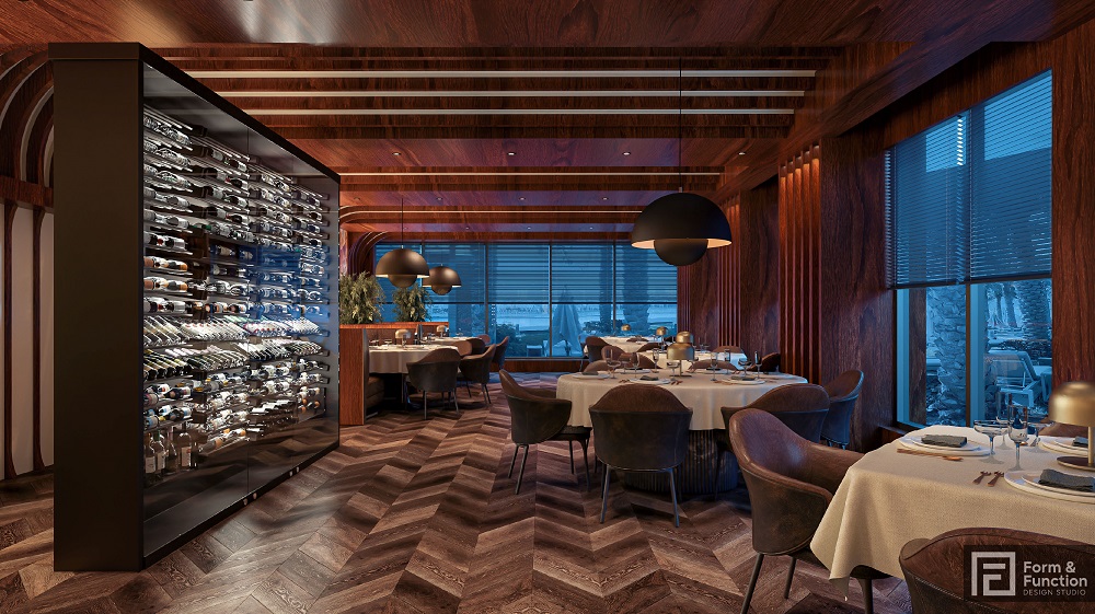 STEAK HOUSE LAYOUT_2023.08.22_REV.04_Page_2 Dining room and wine cellar in the back.